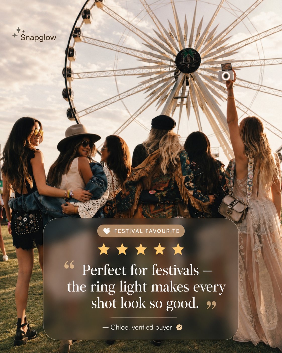 Snapglow 4K Ring Light Camera