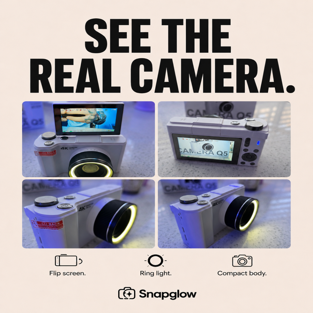 Snapglow 4K Ring Light Camera