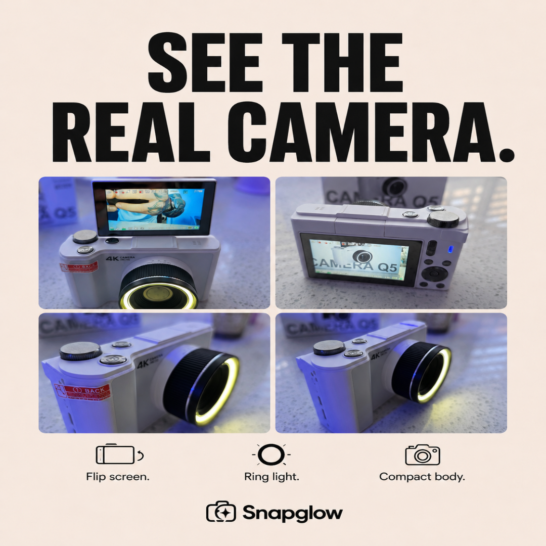 Snapglow 4K Ring Light Camera